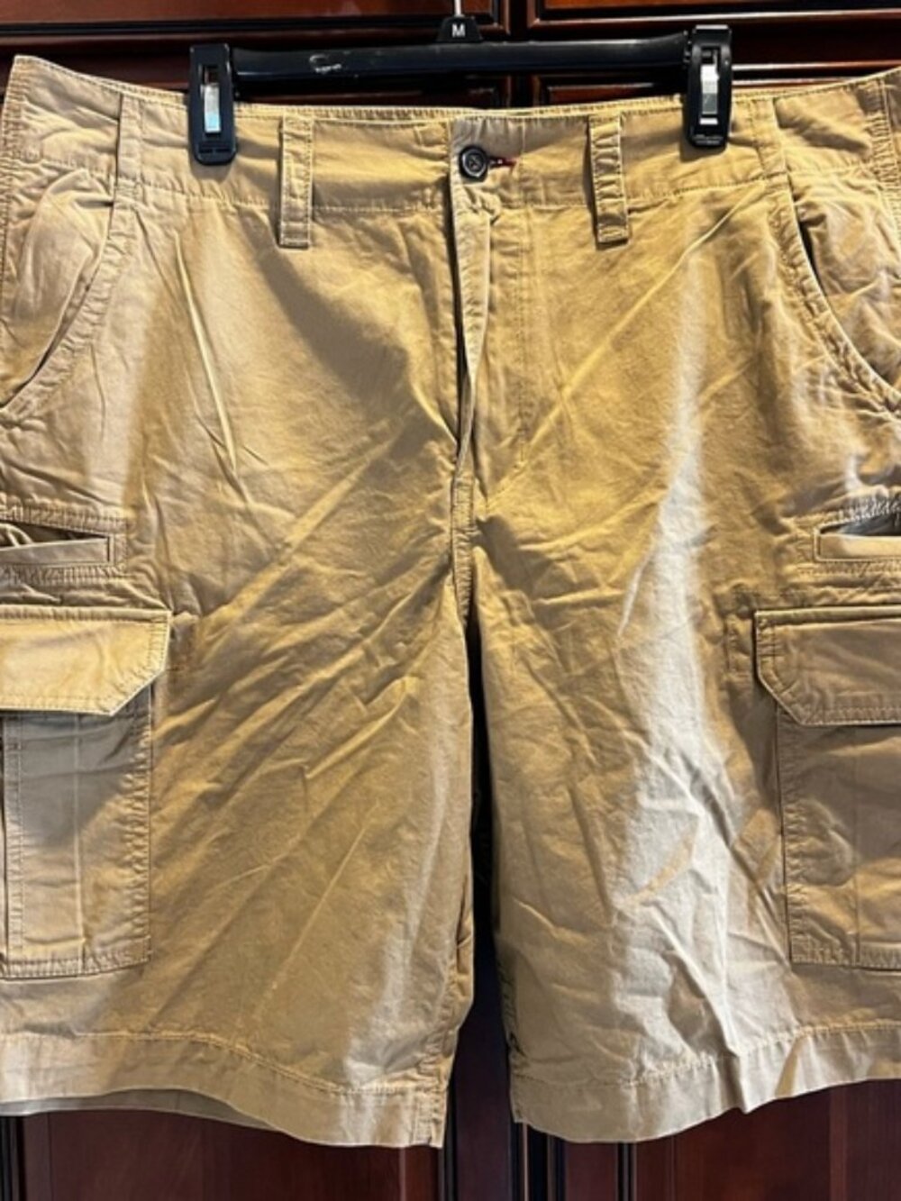 Bullhead Denim Skinny Tan Cargo Shorts - 36
